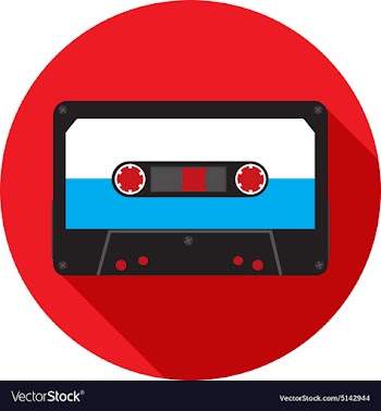 Retro analog audio cassette vector image