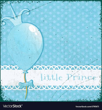 Retro Background Little Prince vector image