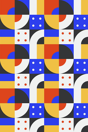 Retro bauhaus pattern background, abstract | Free Photo - rawpixel