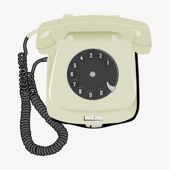 Retro beige rotary telephone illustration. | Free Photo - rawpixel