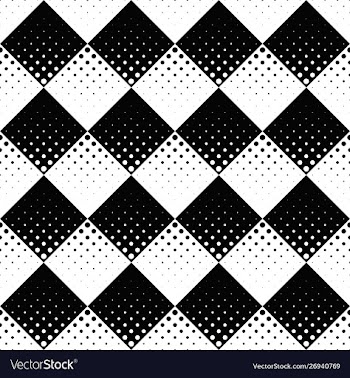 Retro black and white abstract circle pattern vector image