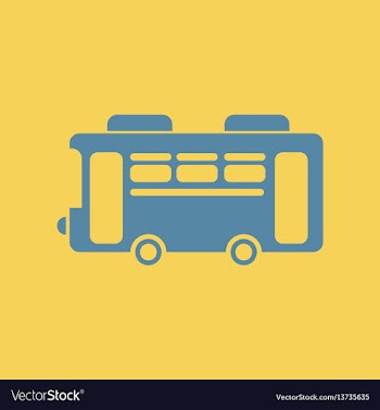 Retro bus vector image