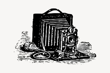 Retro camera drawing, vintage object | Free Vector Illustration - rawpixel