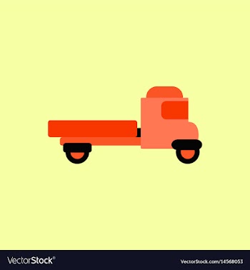 Retro car in flat style old vector image