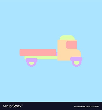 Retro car in flat style old vector image