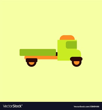 Retro car in flat style old vector image