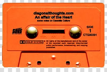 Retro cassettes, Diagonal Thoughts An Affair of the Heart cassette tape transparent background PNG clipart