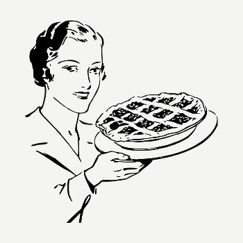 Retro cherry pie drawing, illustration | Free PSD - rawpixel