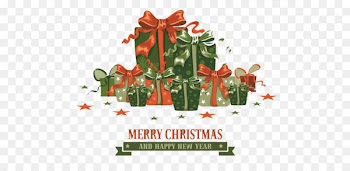 Retro Christmas gift greeting card vector material 