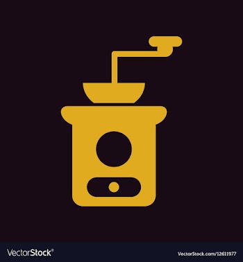 Retro coffee grinder vector image