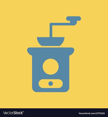 Retro coffee grinder vector image