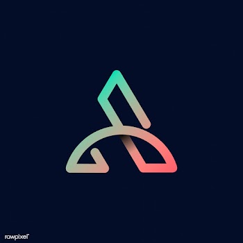 Retro colorful letter A vector | Free stock vector - 543543