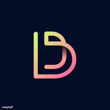 Retro colorful letter D vector | Free stock vector - 543546