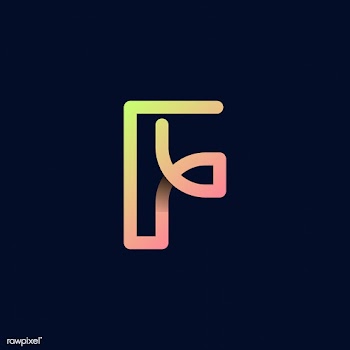 Retro colorful letter F vector | Free stock vector - 543535
