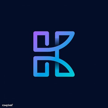 Retro colorful letter K vector | Free stock vector - 543494