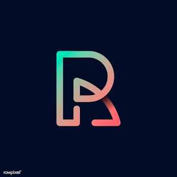 Retro colorful letter R vector | Free stock vector - 543532