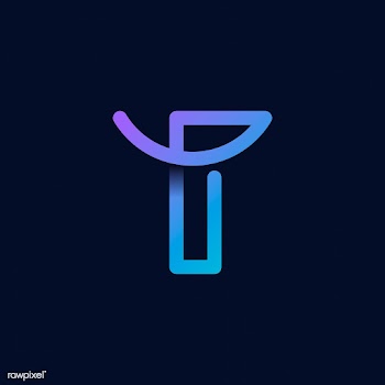 Retro colorful letter T vector | Free stock vector - 543553