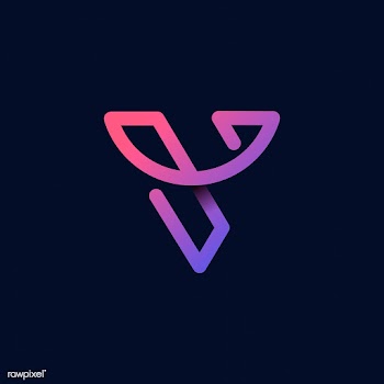 Retro colorful letter V vector | Free stock vector - 543520