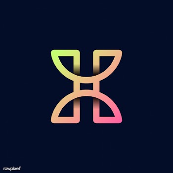 Retro colorful letter X vector | Free stock vector - 543502