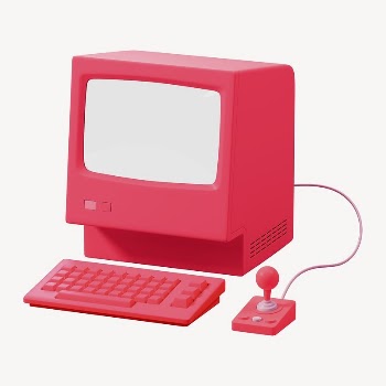 Retro computer 3D mockup, entertainment | Free PSD Mockup - rawpixel