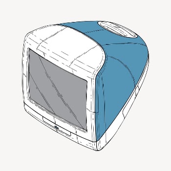 Retro computer clipart, digital device | Free Photo - rawpixel