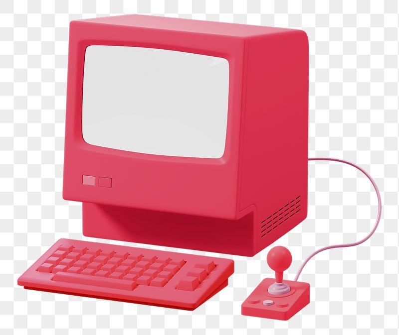 Retro computer png 3D sticker, | Free PNG - rawpixel