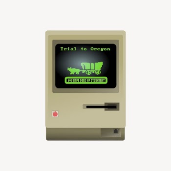 Retro computer screen sticker, digital | Free Vector - rawpixel
