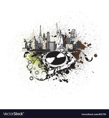 Retro concert poster vector image