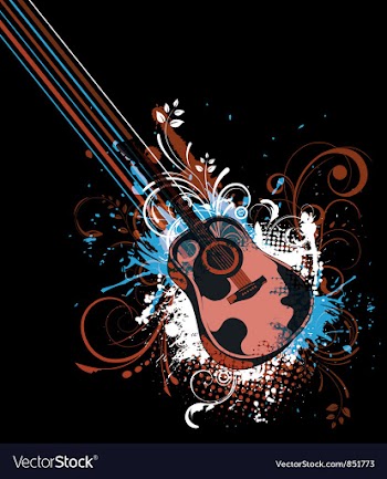 Retro concert poster vector image