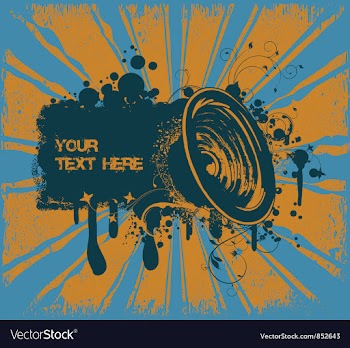 Retro concert poster vector image