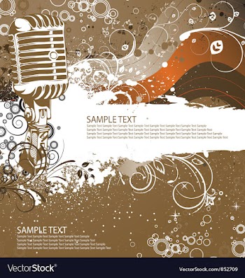 Retro concert poster vector image