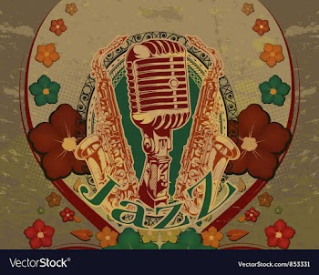 Retro concert poster vector image