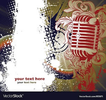 Retro concert poster vector image
