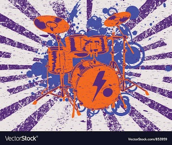 Retro concert poster vector image