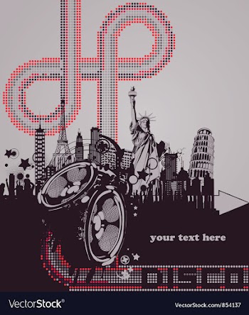 Retro concert poster vector image