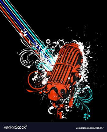 Retro concert poster vector image