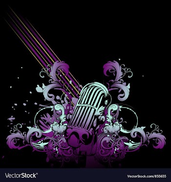 Retro concert poster vector image