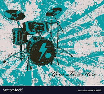 Retro concert poster vector image