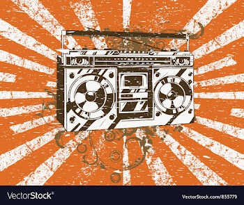 Retro concert poster vector image