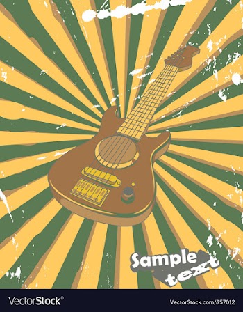 Retro concert poster vector image