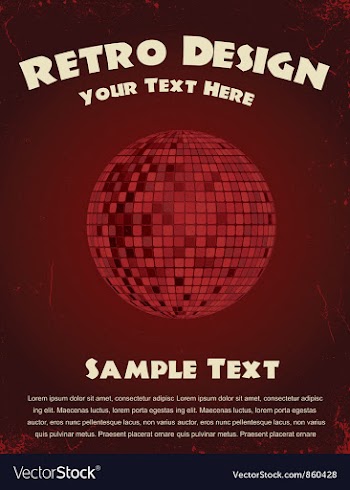 Retro concert poster vector image