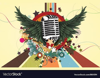 Retro concert poster vector image