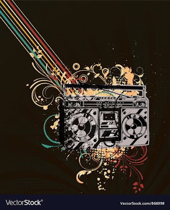 Retro concert poster vector image