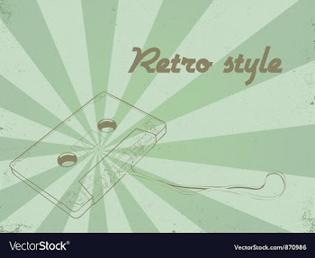 Retro concert poster vector image