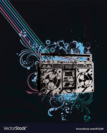 Retro concert poster vector image