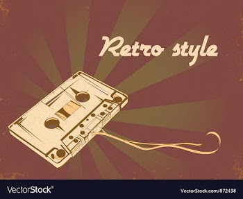 Retro concert poster vector image