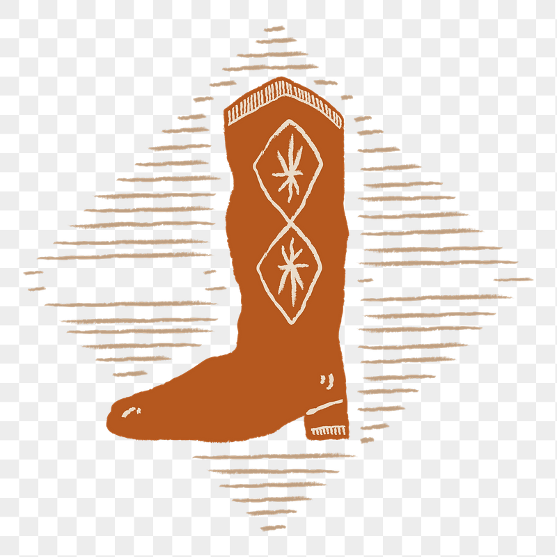 Retro cowboy boot png sticker, | Free PNG - rawpixel