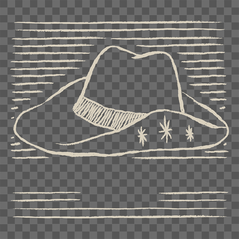 Retro cowboy hat png sticker, | Free PNG - rawpixel