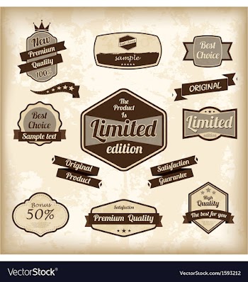  					Retro design label set vector&nbsp;image														