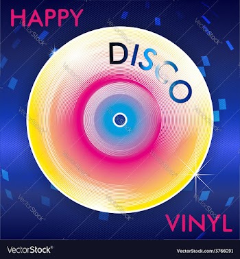 					Retro Disco Vinil vector image														